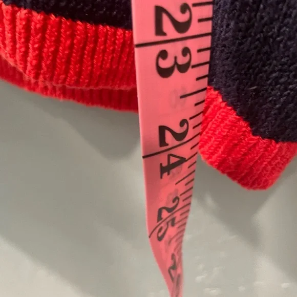 Boden Womens Navy Knit Sleeveless
Sweater Red and White Trim Size 10 Classic - Picture 7 of 7